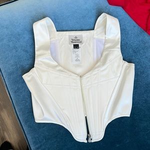 Vivienne Westwood white Satin Corset 46 Large